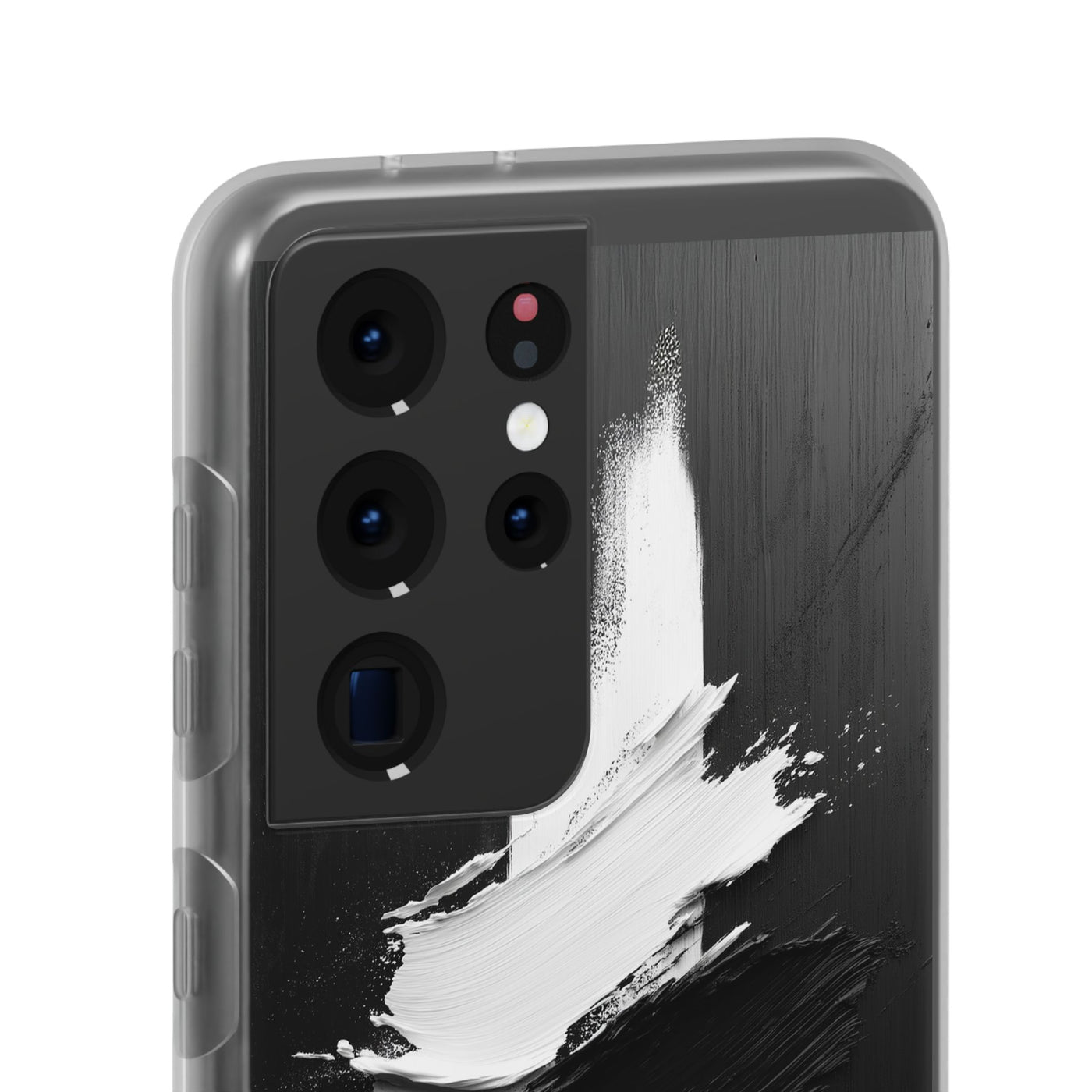 Modern Artistic IPhone & Samsung Flexi Case | Stylish Black & White Phone Cover