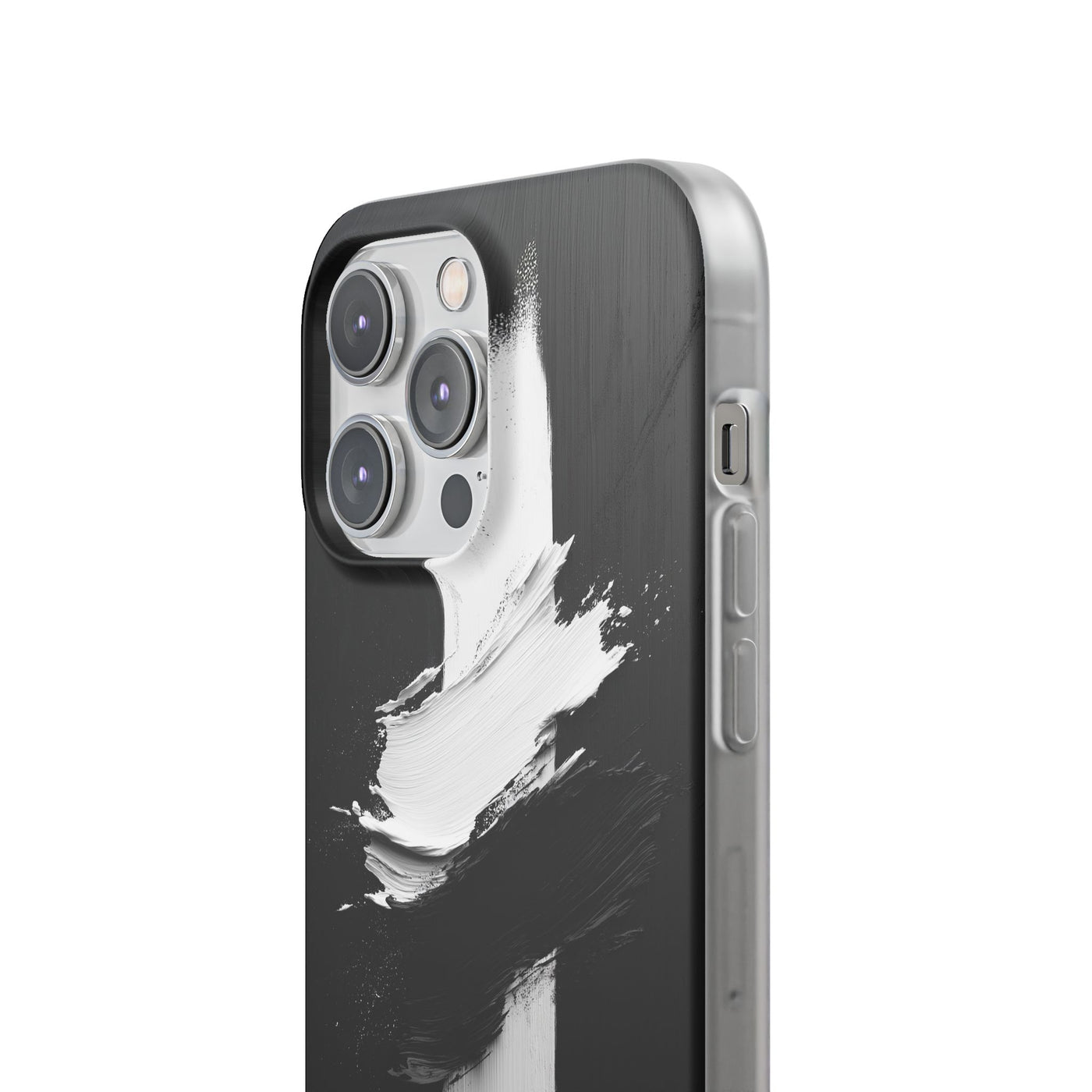 Modern Artistic IPhone & Samsung Flexi Case | Stylish Black & White Phone Cover