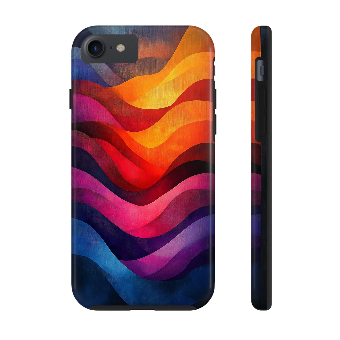 Vibrant Waves Tough IPhone & Samsung Case - Stylish & Durable Protective Cover