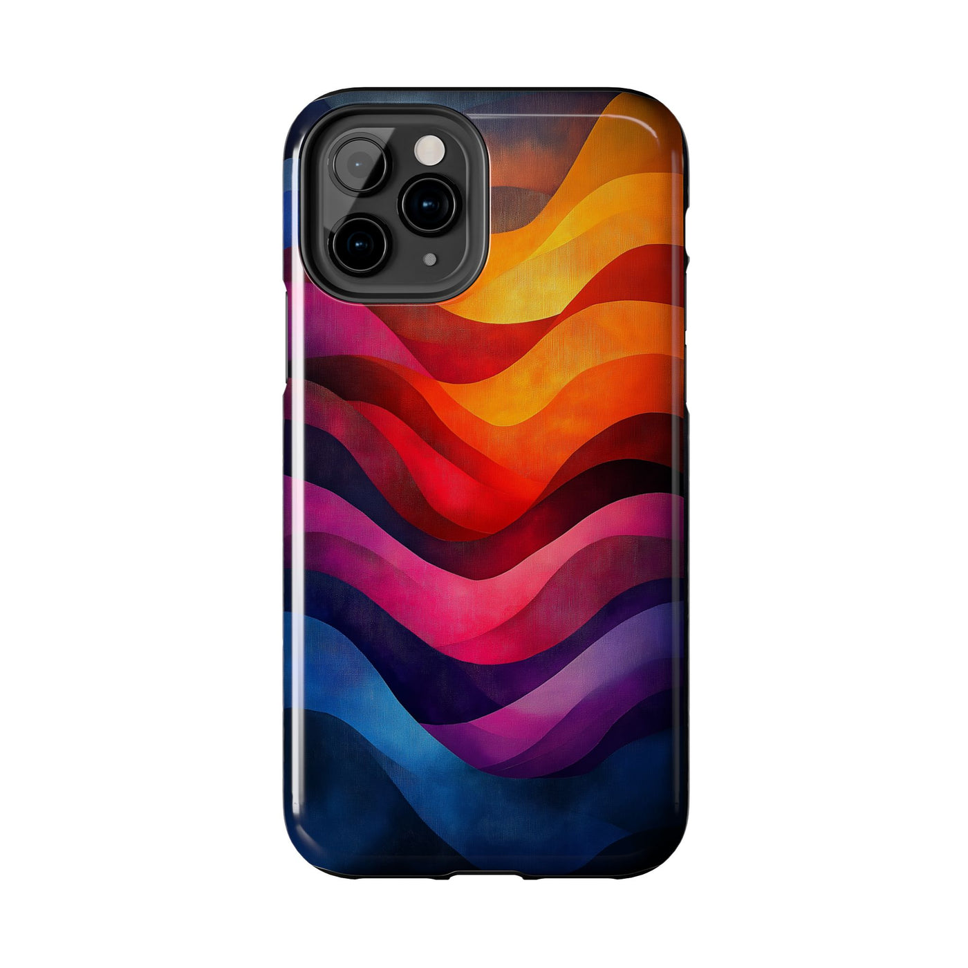 Vibrant Waves Tough IPhone & Samsung Case - Stylish & Durable Protective Cover