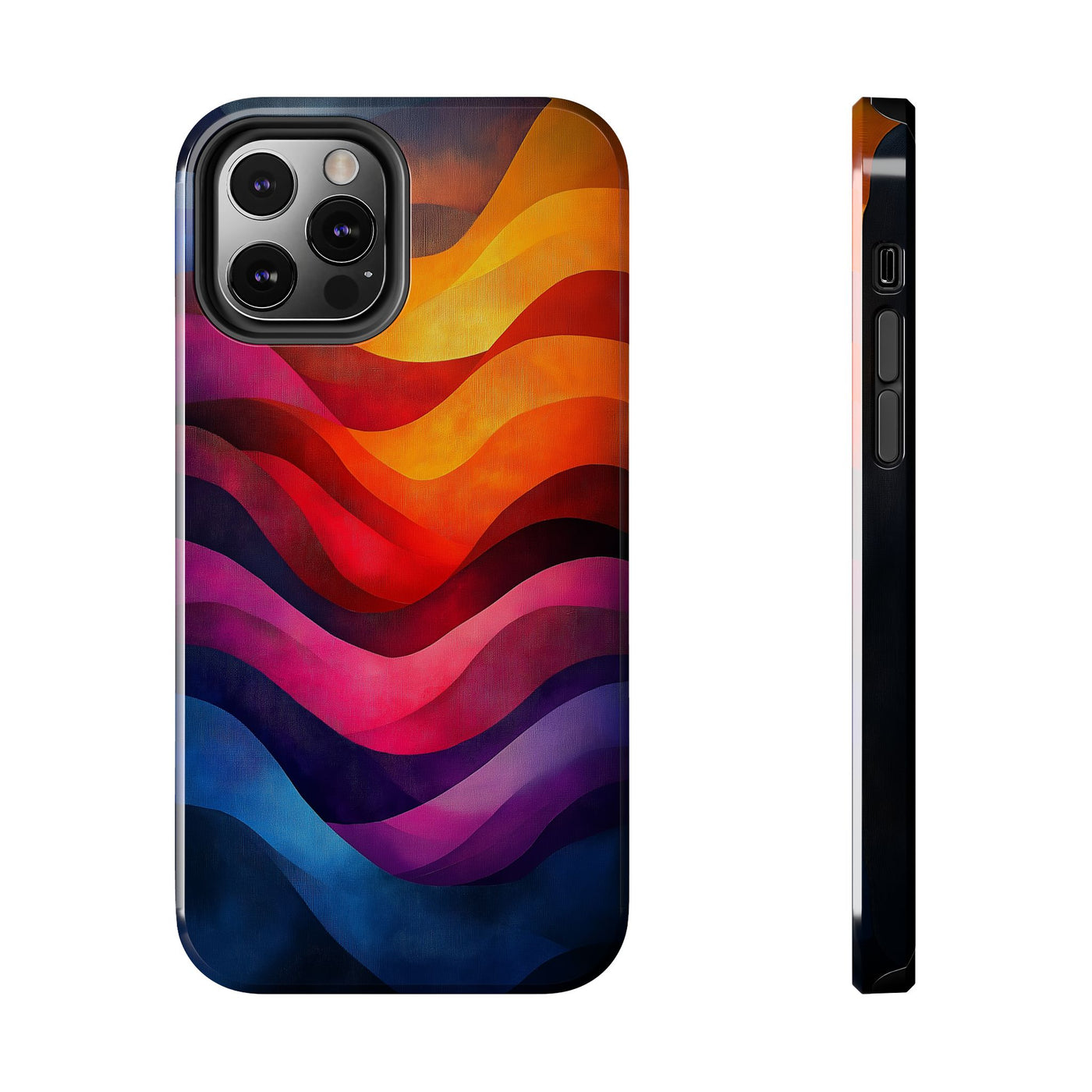 Vibrant Waves Tough IPhone & Samsung Case - Stylish & Durable Protective Cover