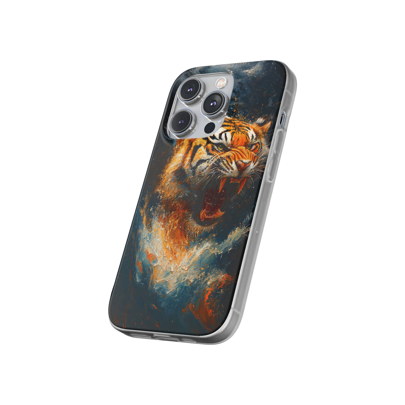 Fierce Tiger IPhone & Samsung Flexi Case - Durable Protection for Animal Lovers