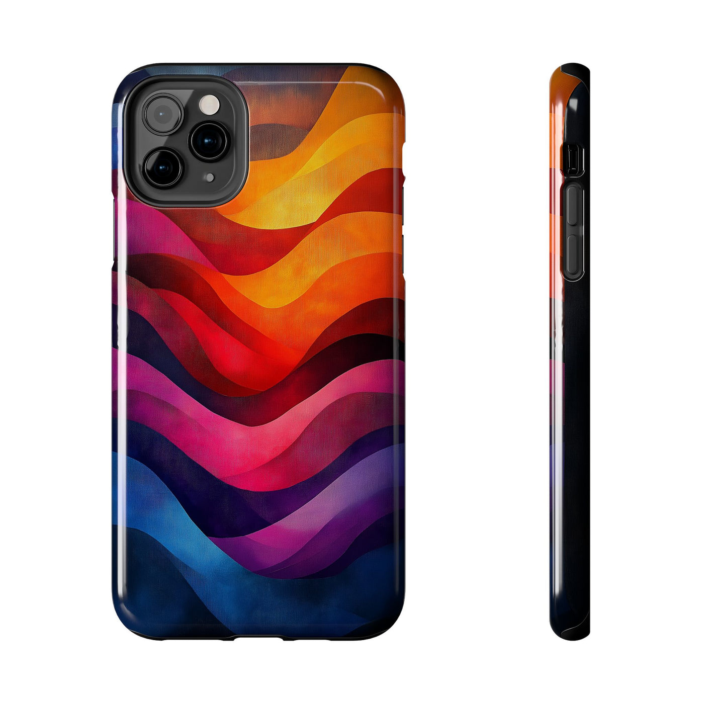 Vibrant Waves Tough IPhone & Samsung Case - Stylish & Durable Protective Cover