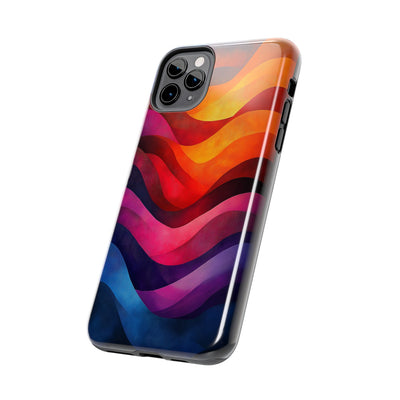 Vibrant Waves Tough IPhone & Samsung Case - Stylish & Durable Protective Cover