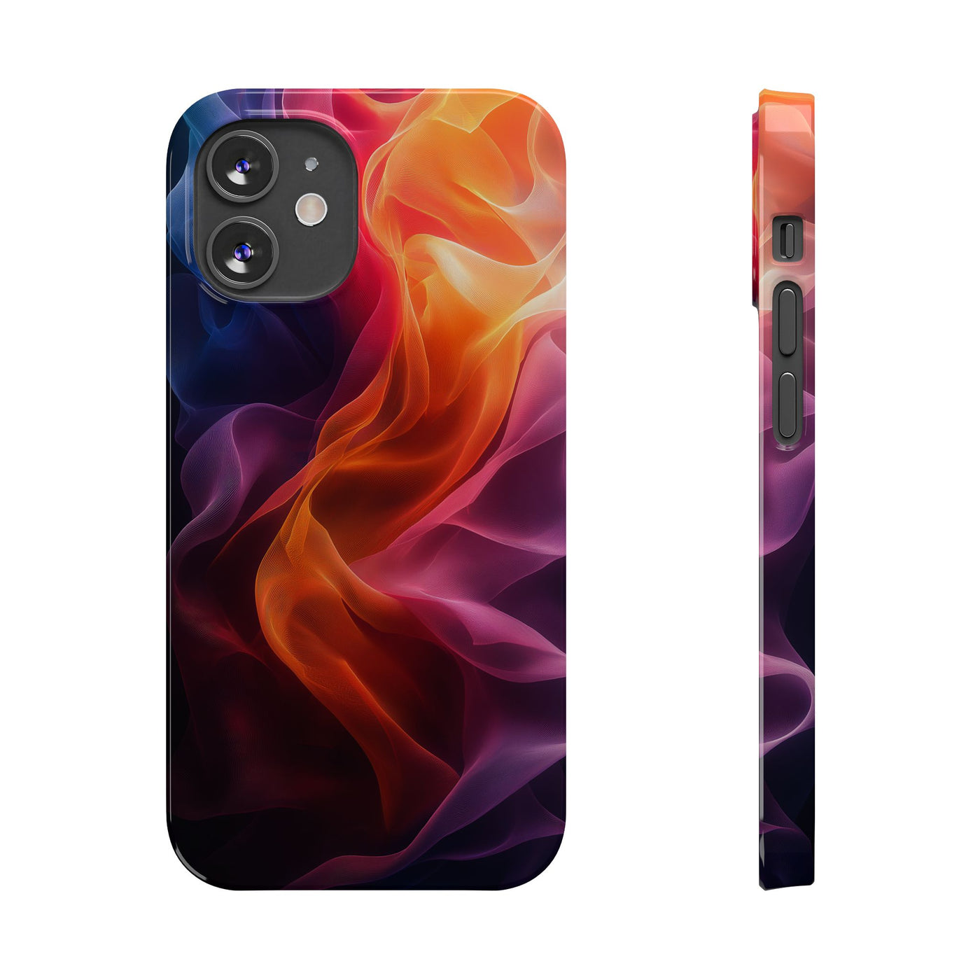 Abstract Wave Slim IPhone Case - Vibrant Fluid Art Design