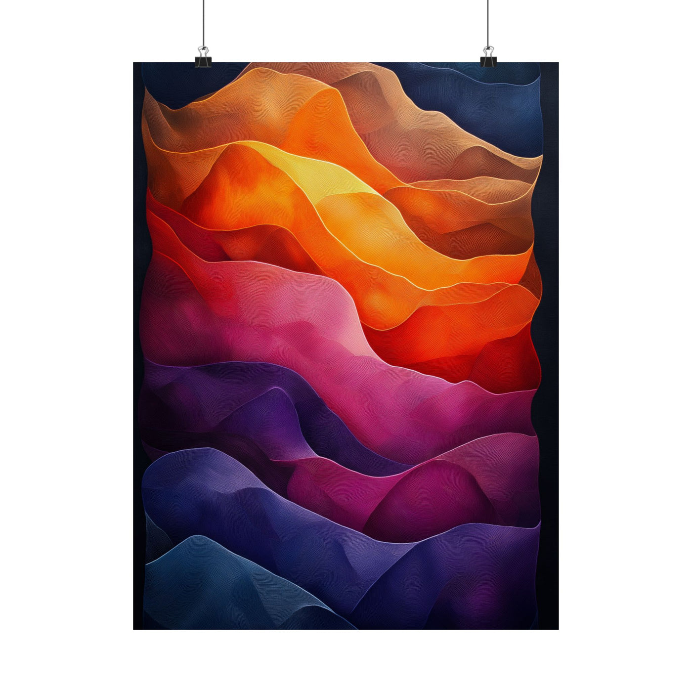 Vibrant Abstract Satin Poster | Wall Art for Home Decor