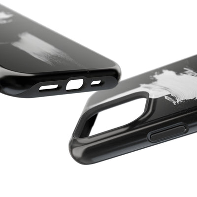 Artistic MagSafe® Tough Case for iPhone - Modern Black and White Design