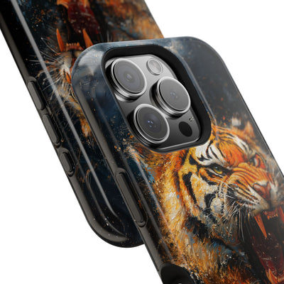 Fierce Tiger MagSafe® Tough Case for iPhone - Durable Protection for Animal Lovers