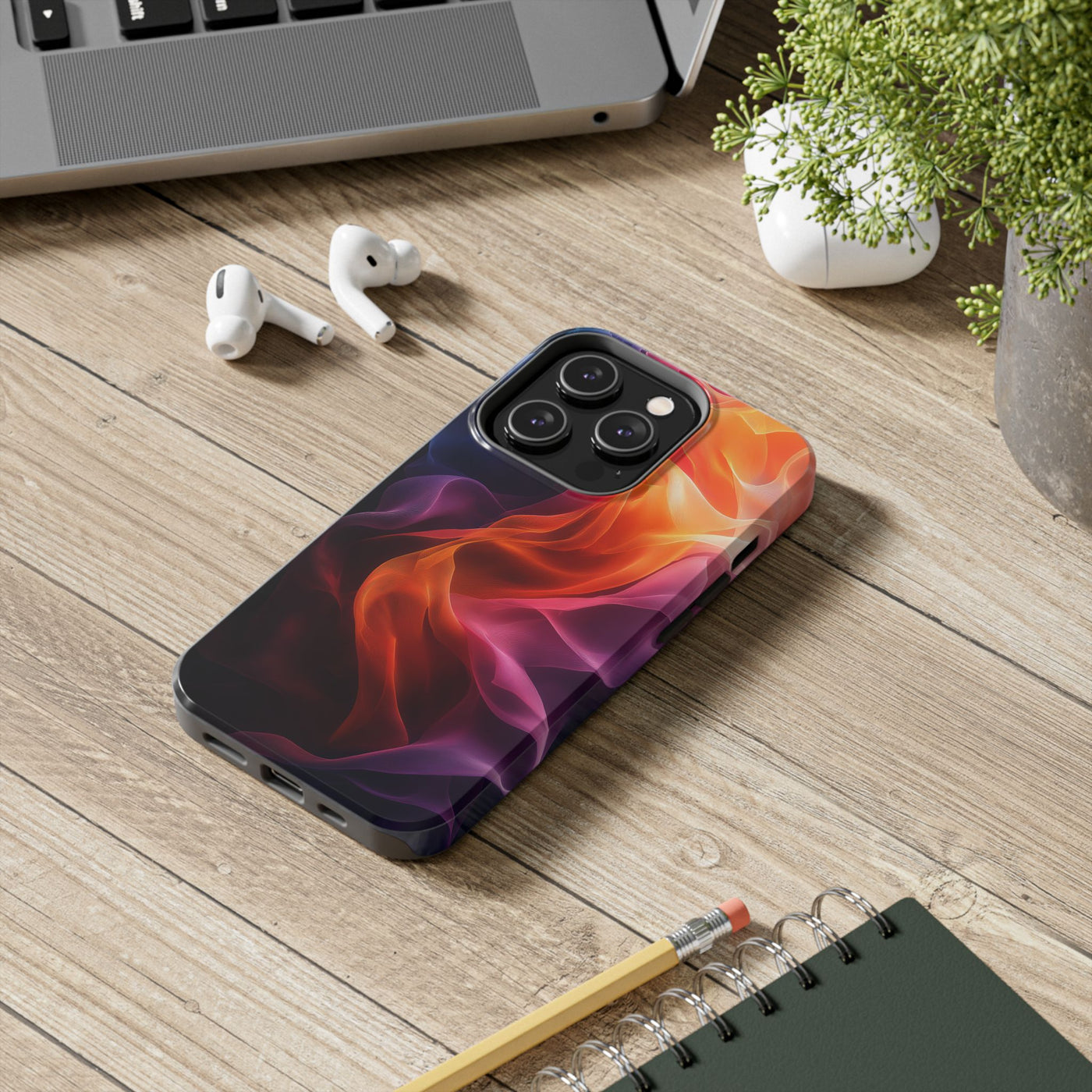 Vibrant Abstract Tough IPhone & Samsung Case - Stylish Protection for Everyday Use