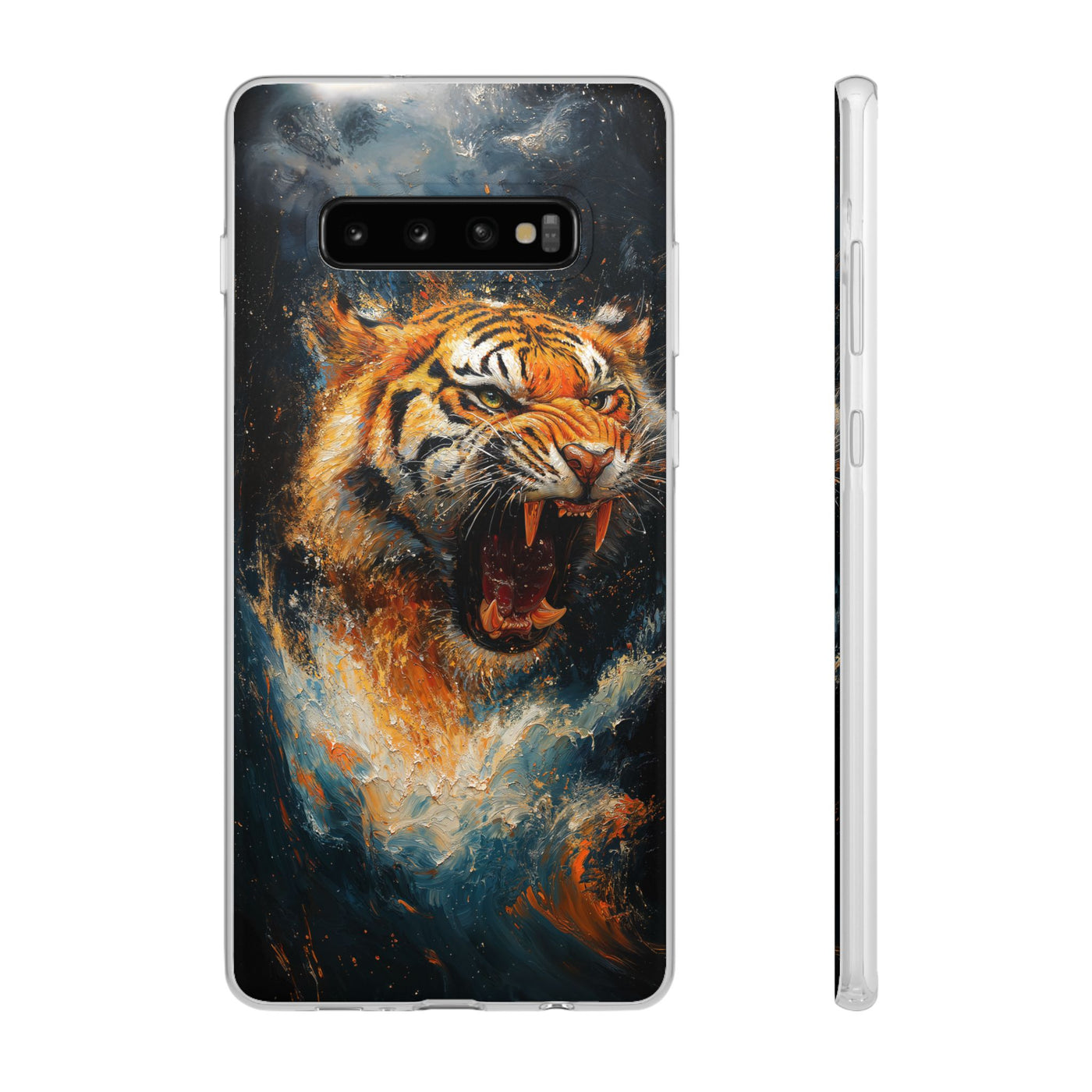 Fierce Tiger IPhone & Samsung Flexi Case - Durable Protection for Animal Lovers