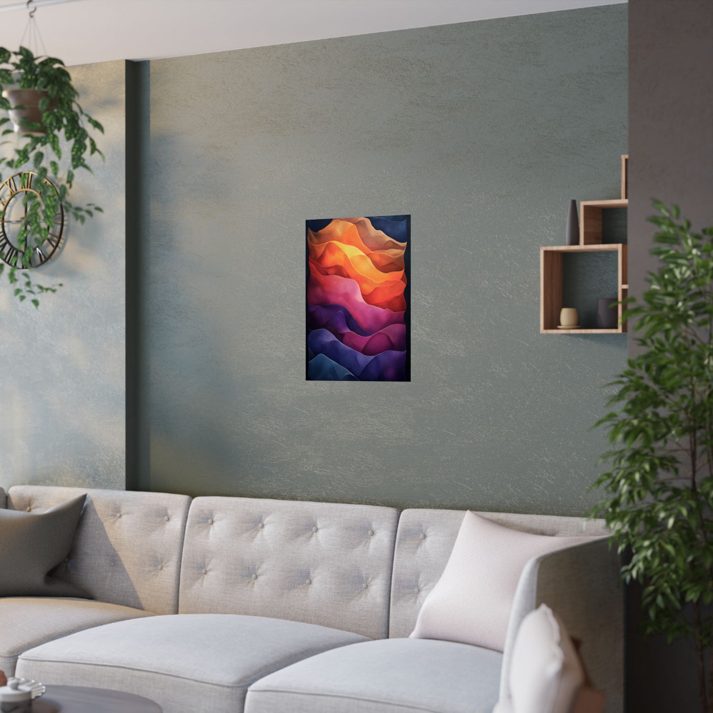 Vibrant Abstract Satin Poster | Wall Art for Home Decor