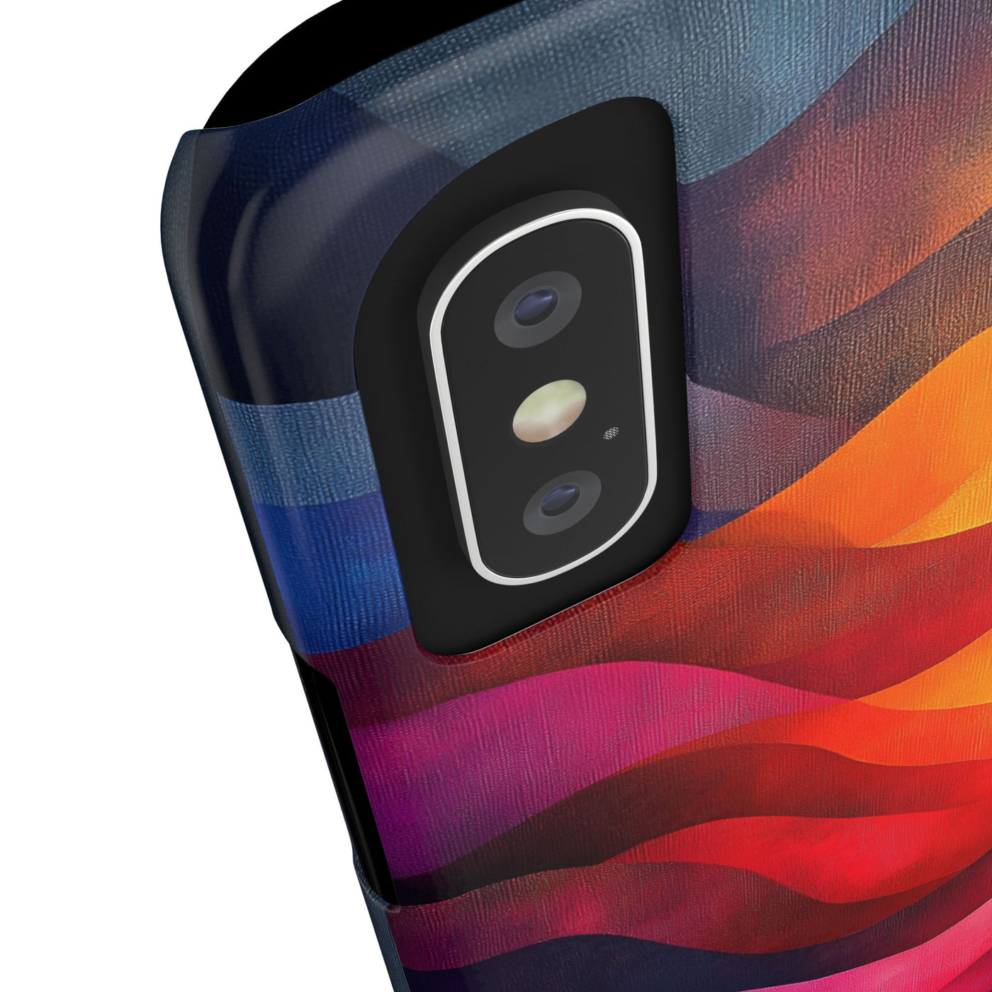 Vibrant Waves Slim IPhone Case - Colorful Abstract Design for Trendy Style