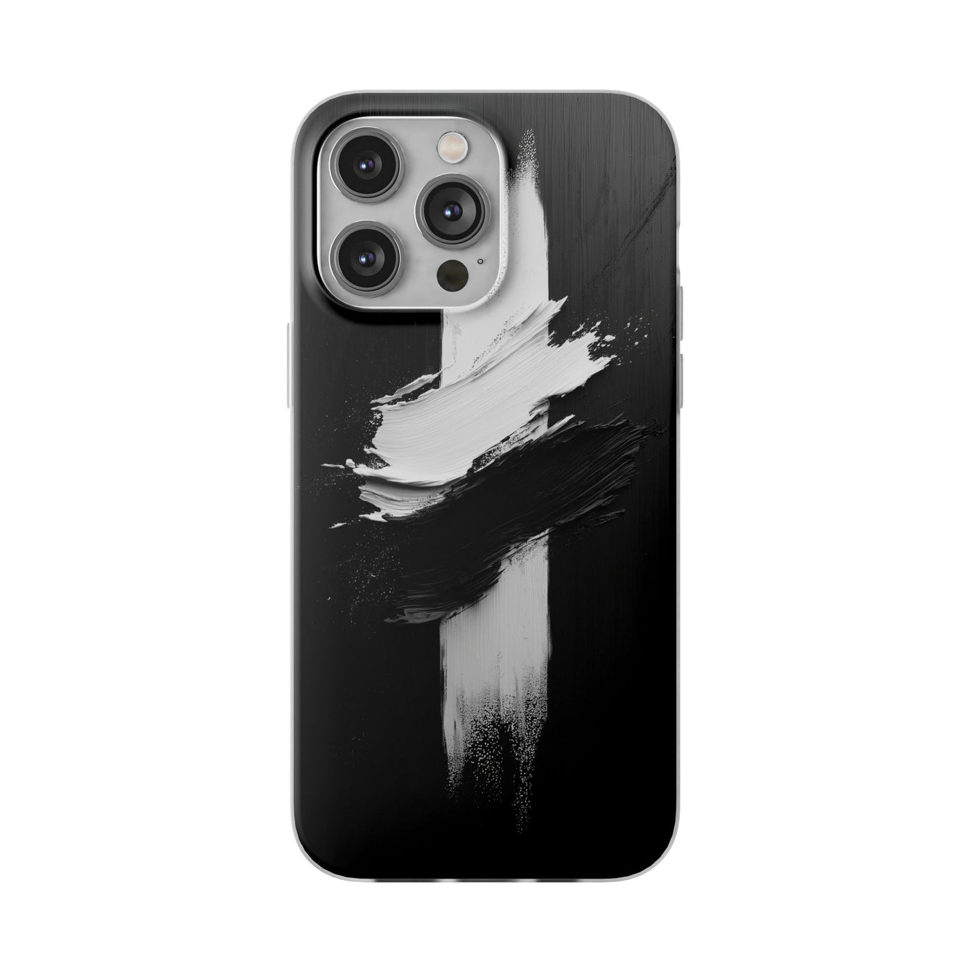 Modern Artistic IPhone & Samsung Flexi Case | Stylish Black & White Phone Cover