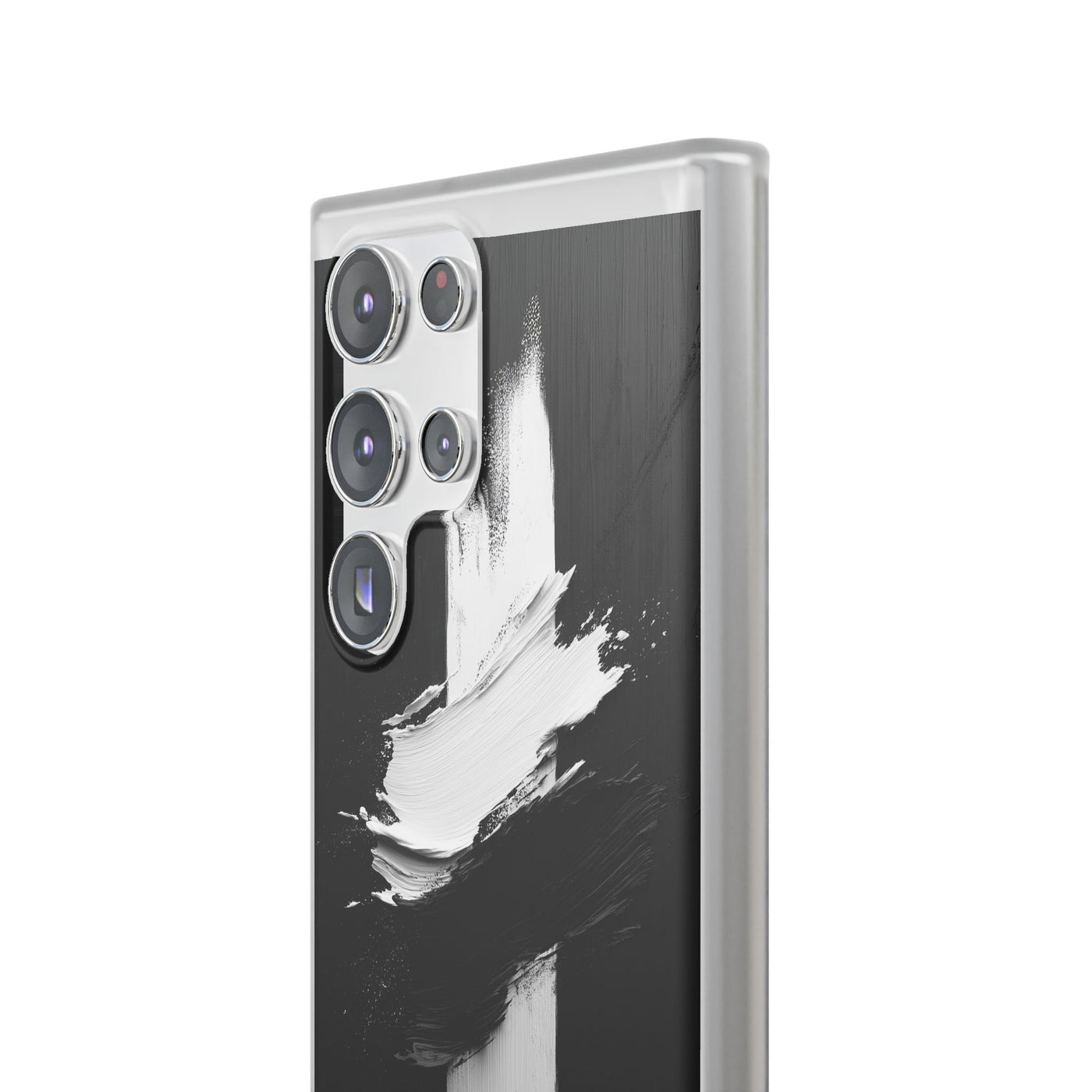 Modern Artistic IPhone & Samsung Flexi Case | Stylish Black & White Phone Cover