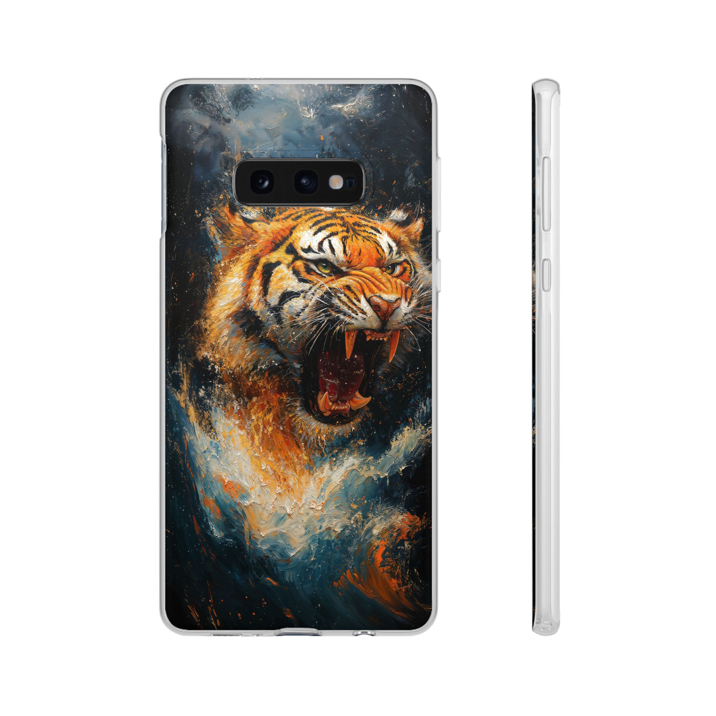 Fierce Tiger IPhone & Samsung Flexi Case - Durable Protection for Animal Lovers