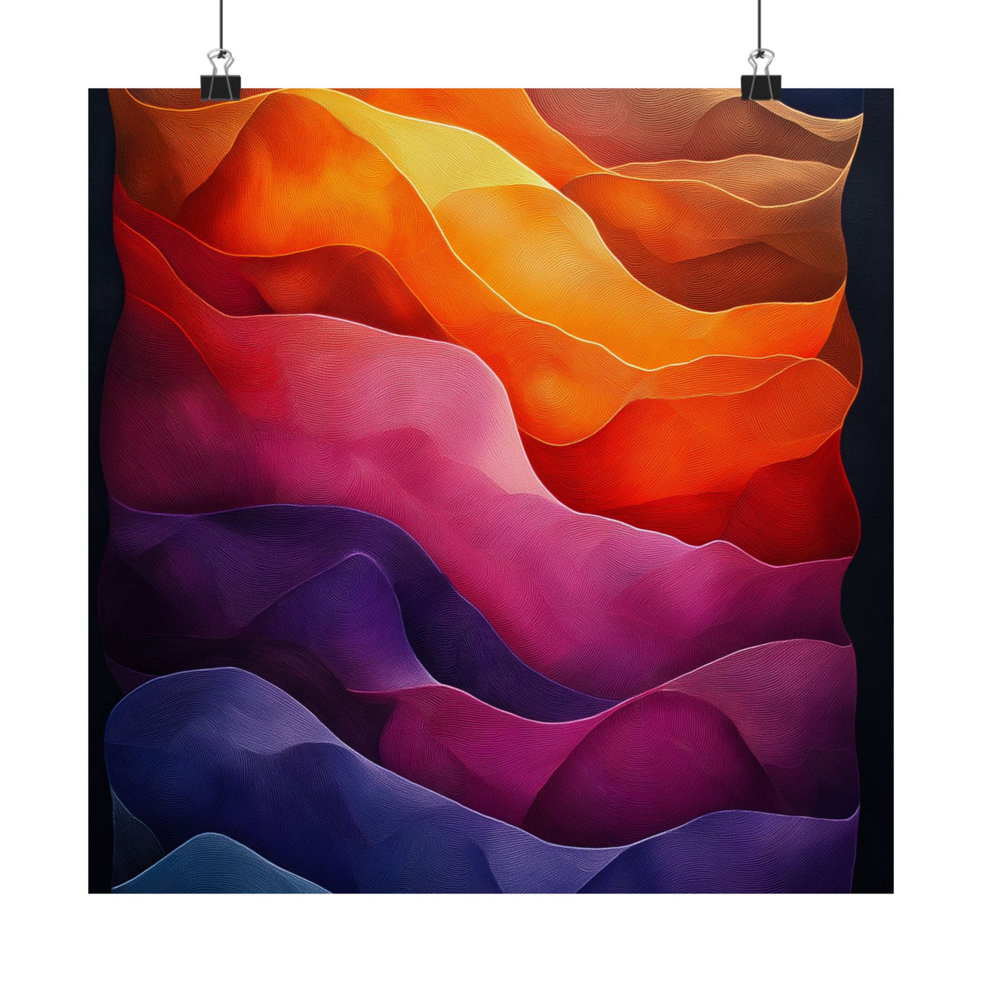 Vibrant Abstract Satin Poster | Wall Art for Home Decor