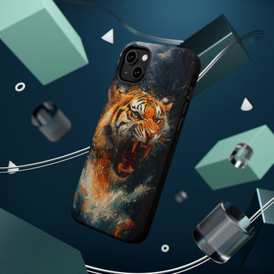 Fierce Tiger MagSafe® Tough Case for iPhone - Durable Protection for Animal Lovers