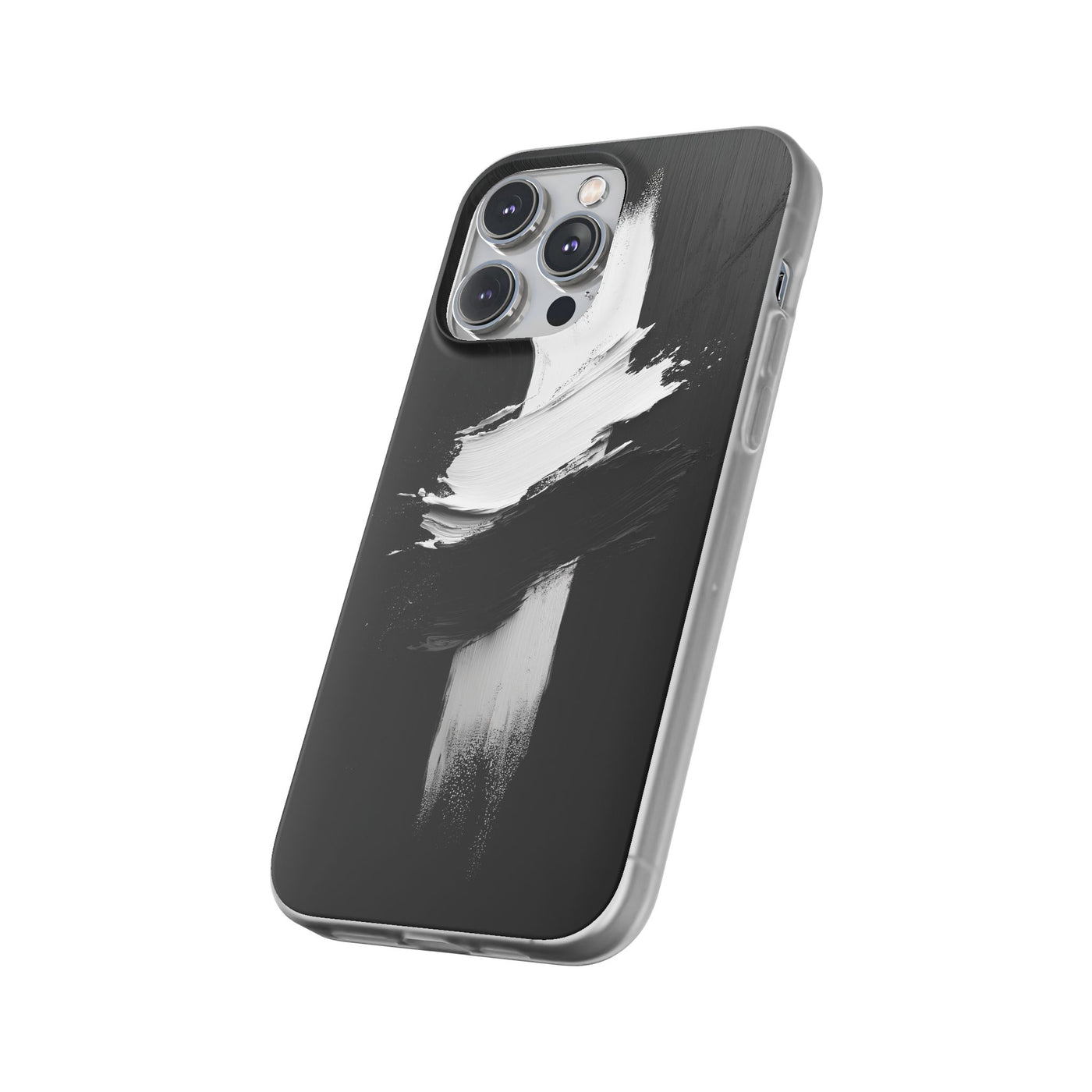 Modern Artistic IPhone & Samsung Flexi Case | Stylish Black & White Phone Cover