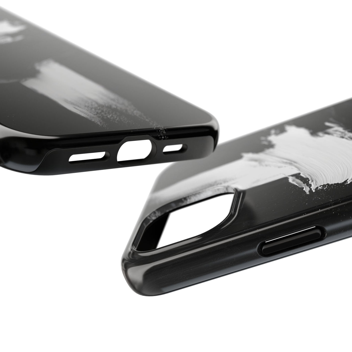 Abstract Black and White Tough IPhone & Samsung Case - Stylish Protection for Your Device