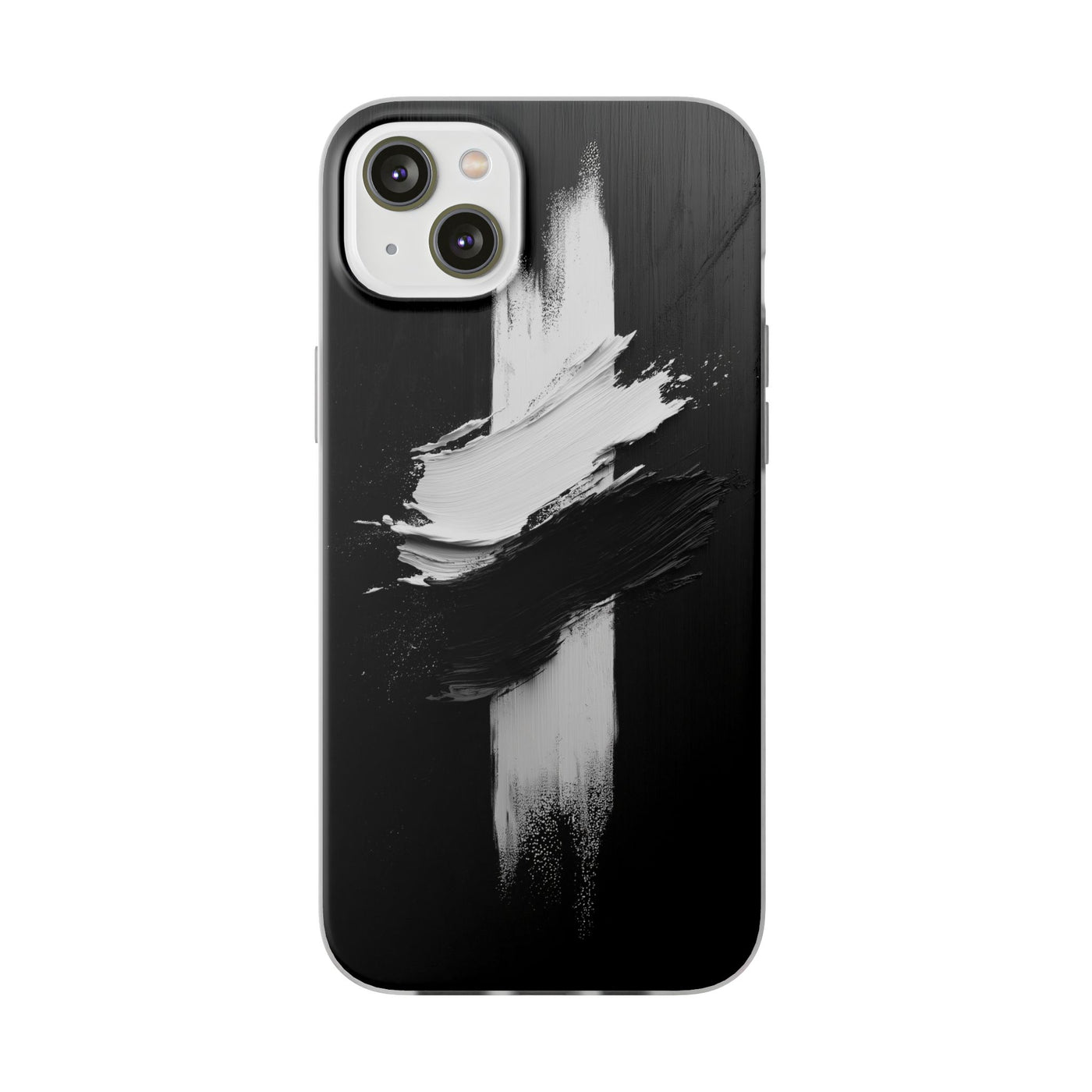 Modern Artistic IPhone & Samsung Flexi Case | Stylish Black & White Phone Cover