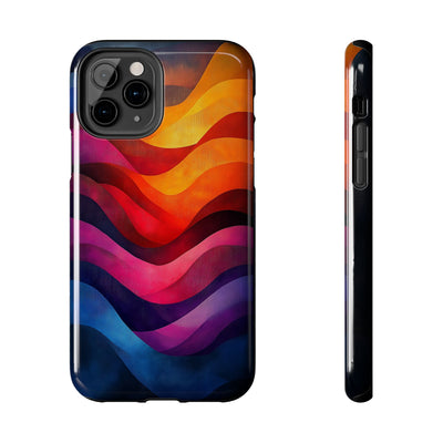 Vibrant Waves Tough IPhone & Samsung Case - Stylish & Durable Protective Cover