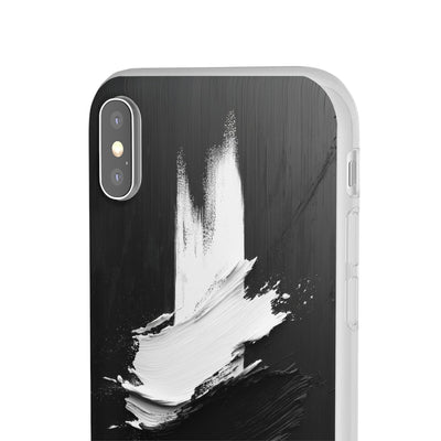 Modern Artistic IPhone & Samsung Flexi Case | Stylish Black & White Phone Cover