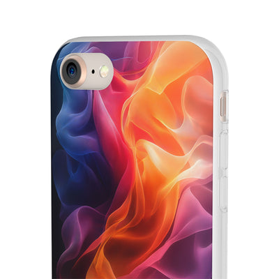 Colorful Abstract IPhone & Samsung Flexi Case - Artistic Phone Cover for Creative Souls