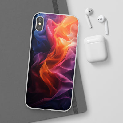 Colorful Abstract IPhone & Samsung Flexi Case - Artistic Phone Cover for Creative Souls