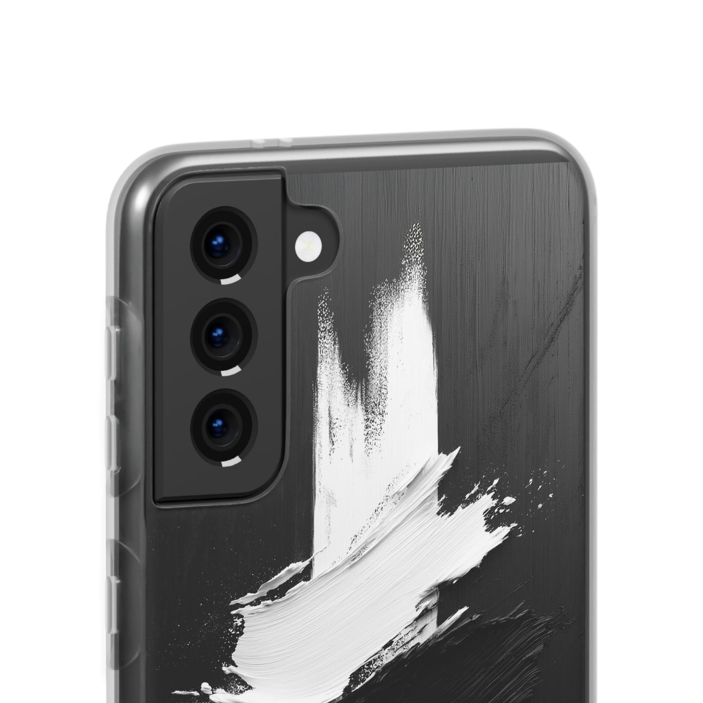 Modern Artistic IPhone & Samsung Flexi Case | Stylish Black & White Phone Cover