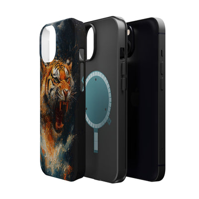 Fierce Tiger MagSafe® Tough Case for iPhone - Durable Protection for Animal Lovers