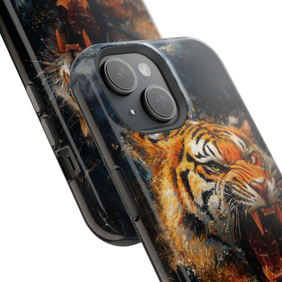 Fierce Tiger MagSafe® Tough Case for iPhone - Durable Protection for Animal Lovers