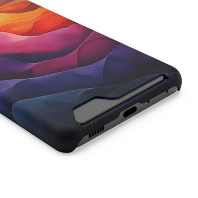 Artistic IPhone & Samsung Magsafe® Case with Credit Card Holder - Vibrant Abstract Design