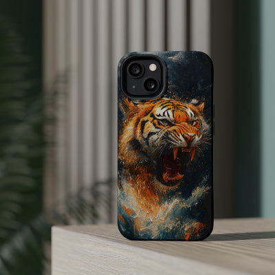 Fierce Tiger MagSafe® Tough Case for iPhone - Durable Protection for Animal Lovers