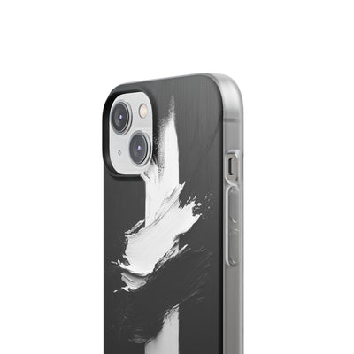 Modern Artistic IPhone & Samsung Flexi Case | Stylish Black & White Phone Cover