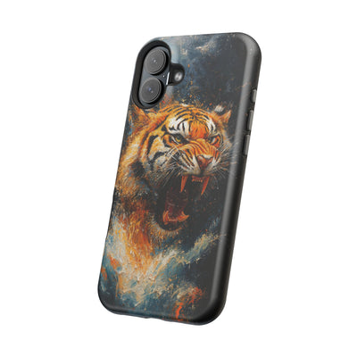 Fierce Tiger MagSafe® Tough Case for iPhone - Durable Protection for Animal Lovers