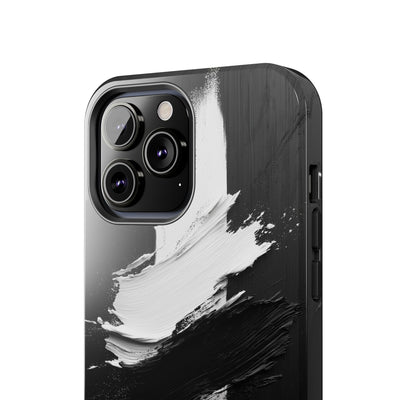 Abstract Black and White Tough IPhone & Samsung Case - Stylish Protection for Your Device