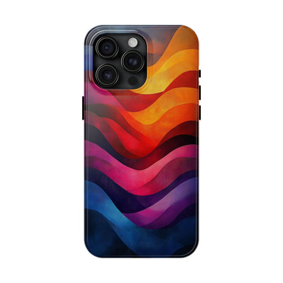 Vibrant Waves Tough IPhone & Samsung Case - Stylish & Durable Protective Cover