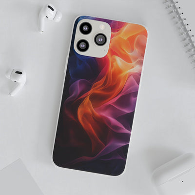 Colorful Abstract IPhone & Samsung Flexi Case - Artistic Phone Cover for Creative Souls