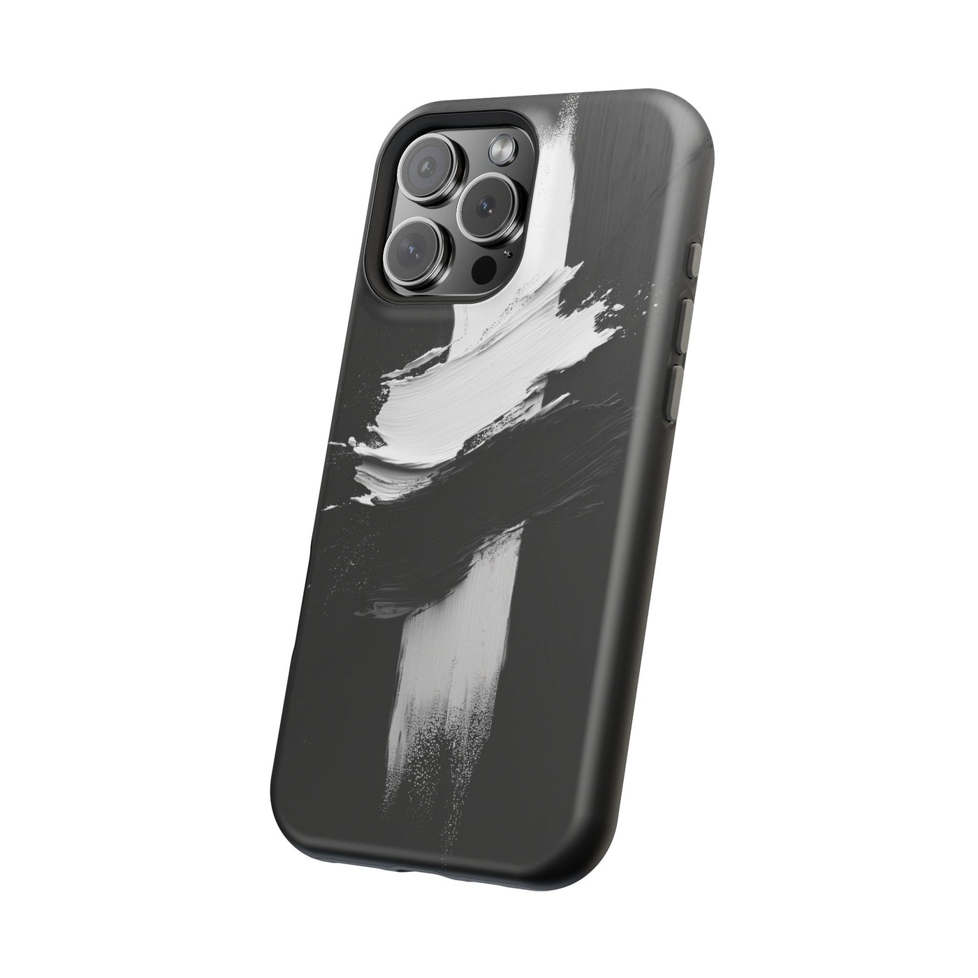 Artistic MagSafe® Tough Case for iPhone - Modern Black and White Design