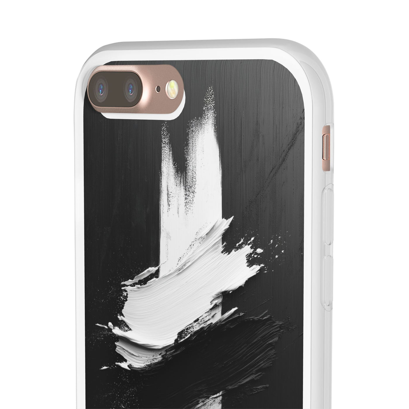 Modern Artistic IPhone & Samsung Flexi Case | Stylish Black & White Phone Cover