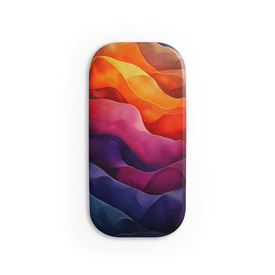 Vibrant Phone Click-On Grip - Abstract Wave Design