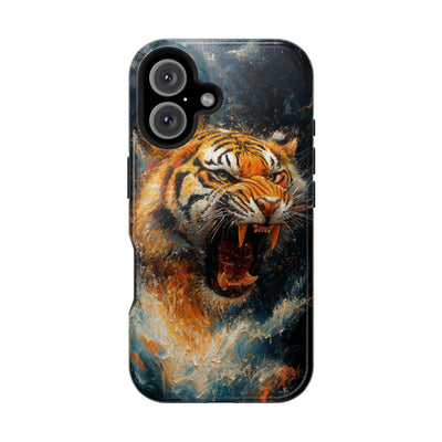 Fierce Tiger MagSafe® Tough Case for iPhone - Durable Protection for Animal Lovers