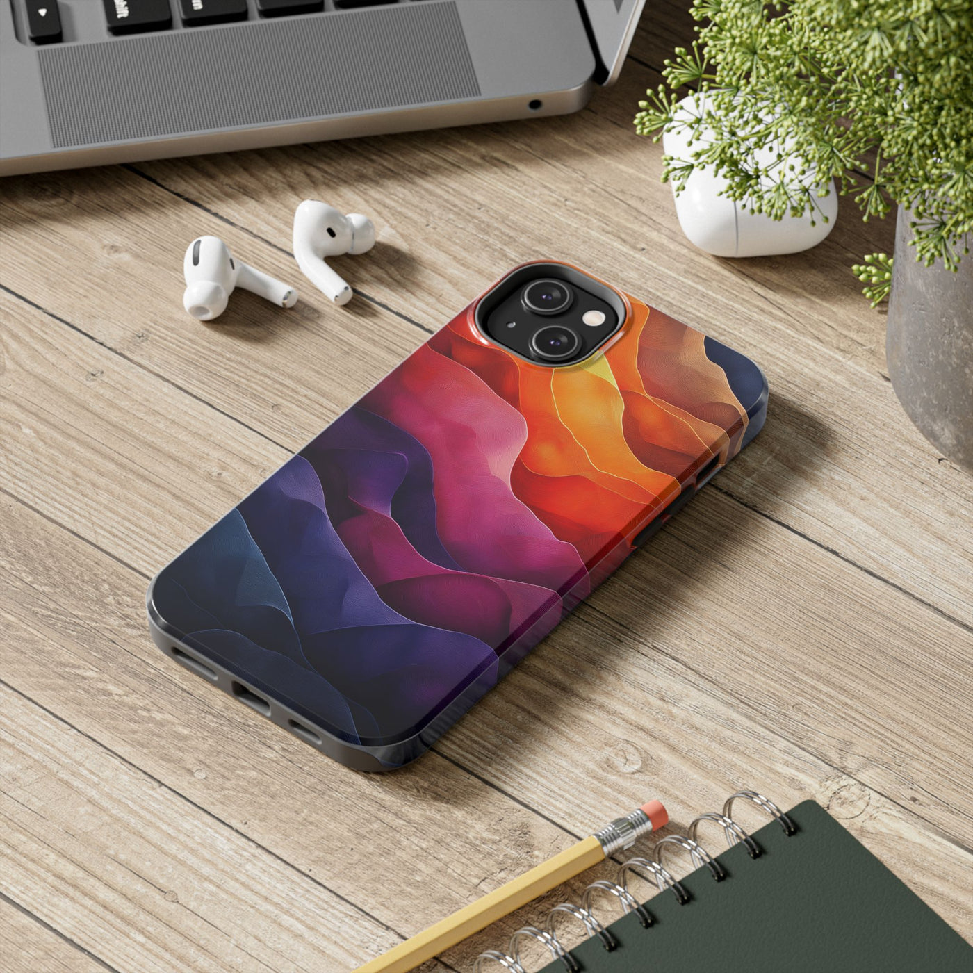 Vibrant Waves Tough IPhone & Samsung Case - Stylish and Durable - Perfect for Everyday Use