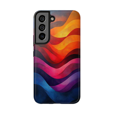 Vibrant Waves Tough IPhone & Samsung Case - Stylish & Durable Protective Cover