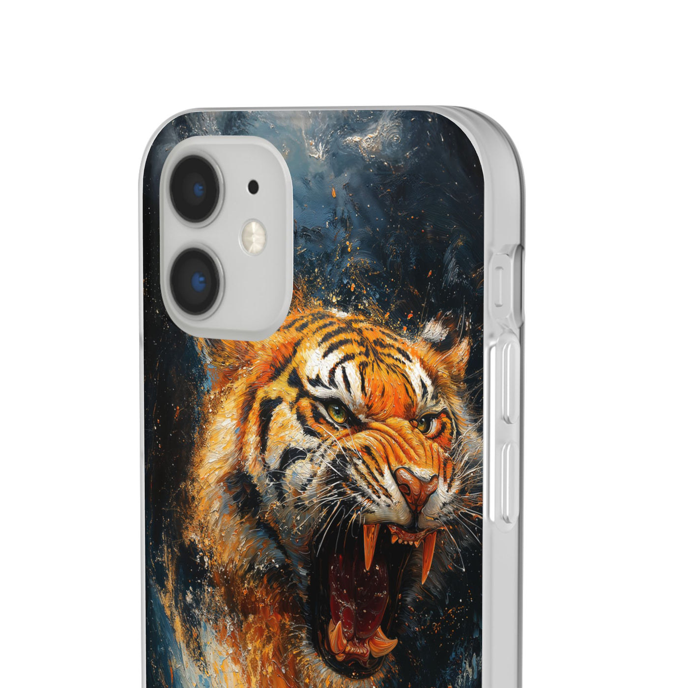 Fierce Tiger IPhone & Samsung Flexi Case - Durable Protection for Animal Lovers