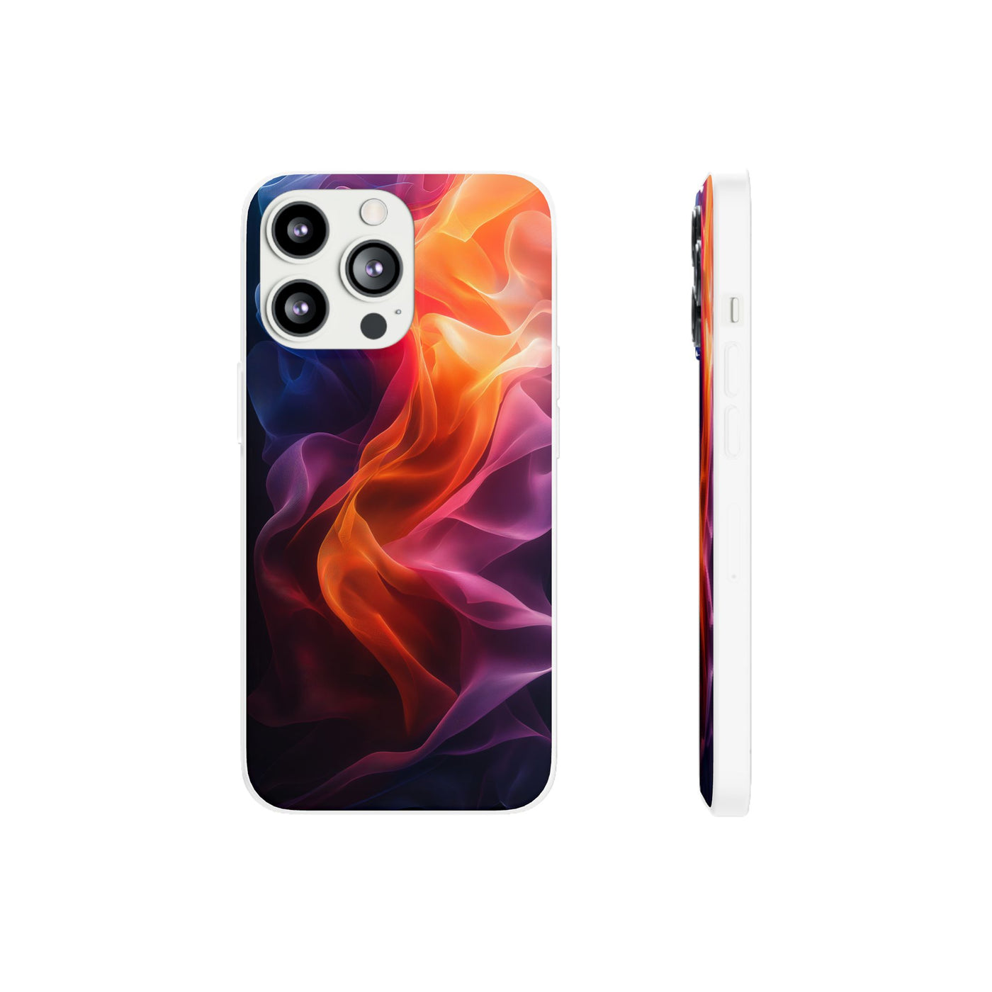 Colorful Abstract IPhone & Samsung Flexi Case - Artistic Phone Cover for Creative Souls