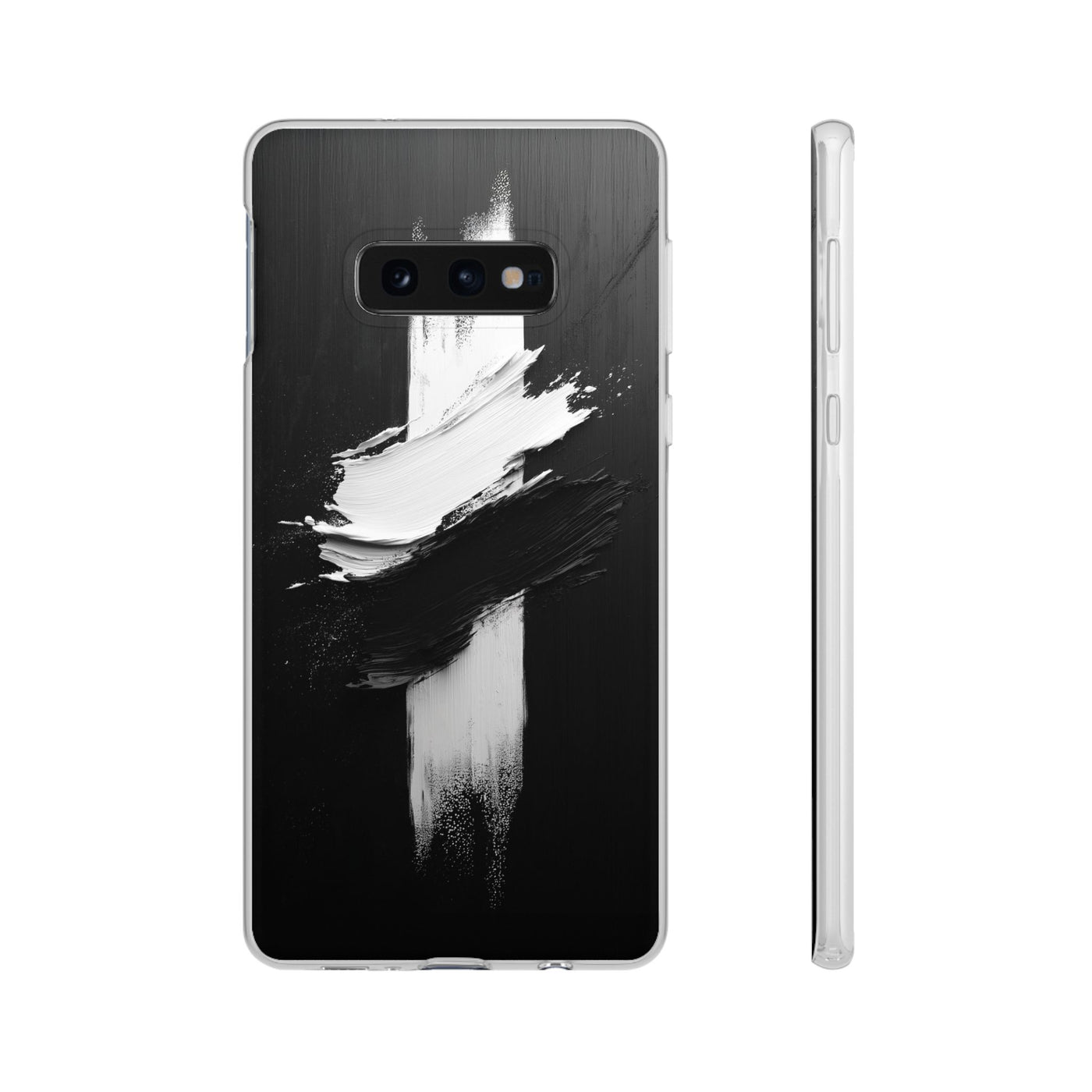 Modern Artistic IPhone & Samsung Flexi Case | Stylish Black & White Phone Cover