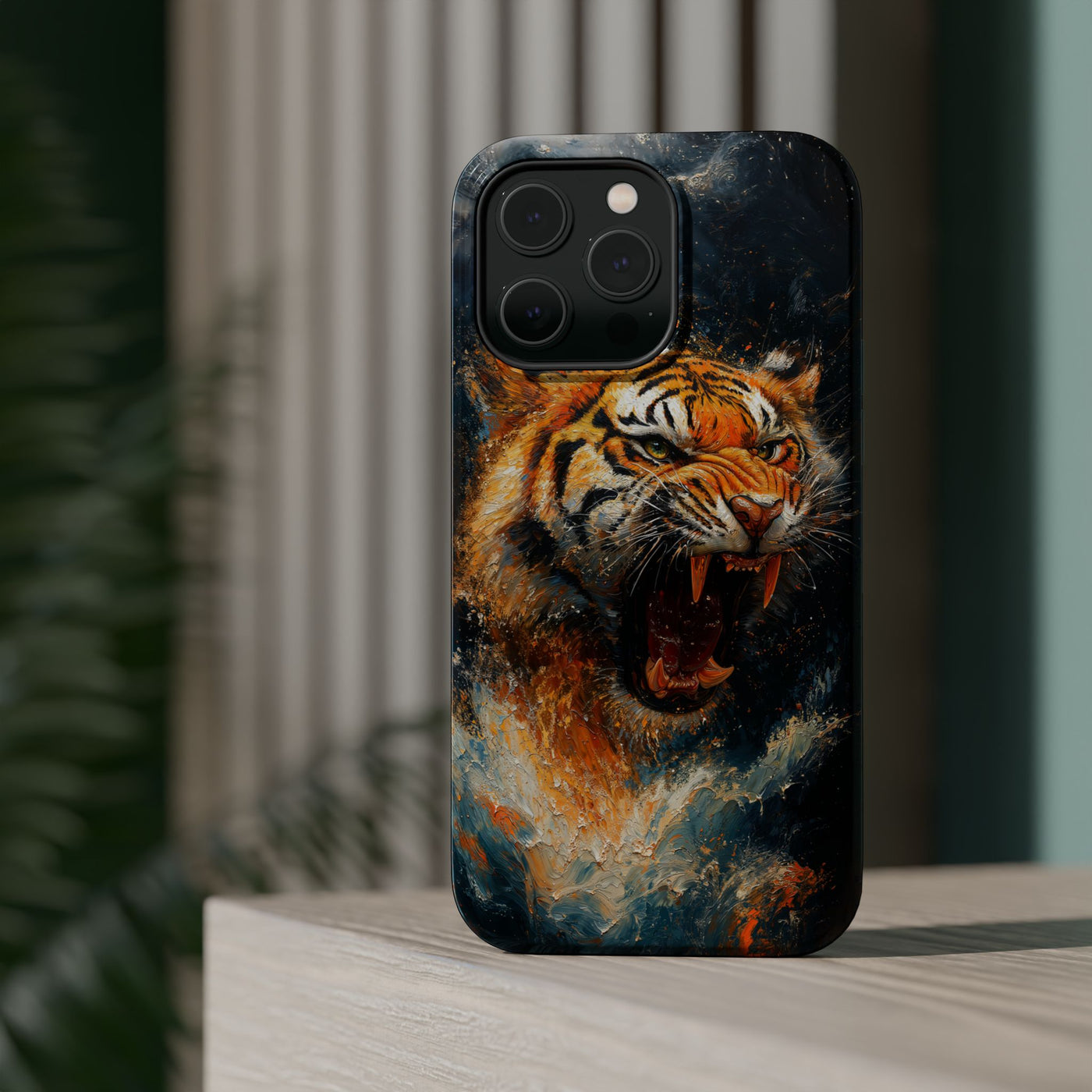 Fierce Tiger MagSafe® Tough Case for iPhone - Durable Protection for Animal Lovers