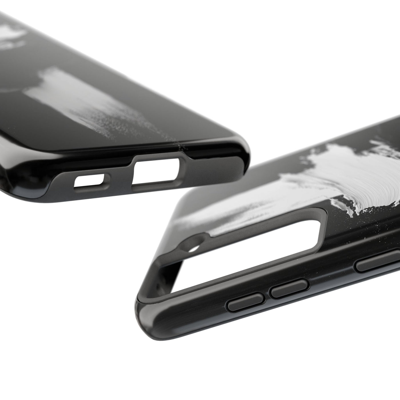 Abstract Black and White Tough IPhone & Samsung Case - Stylish Protection for Your Device