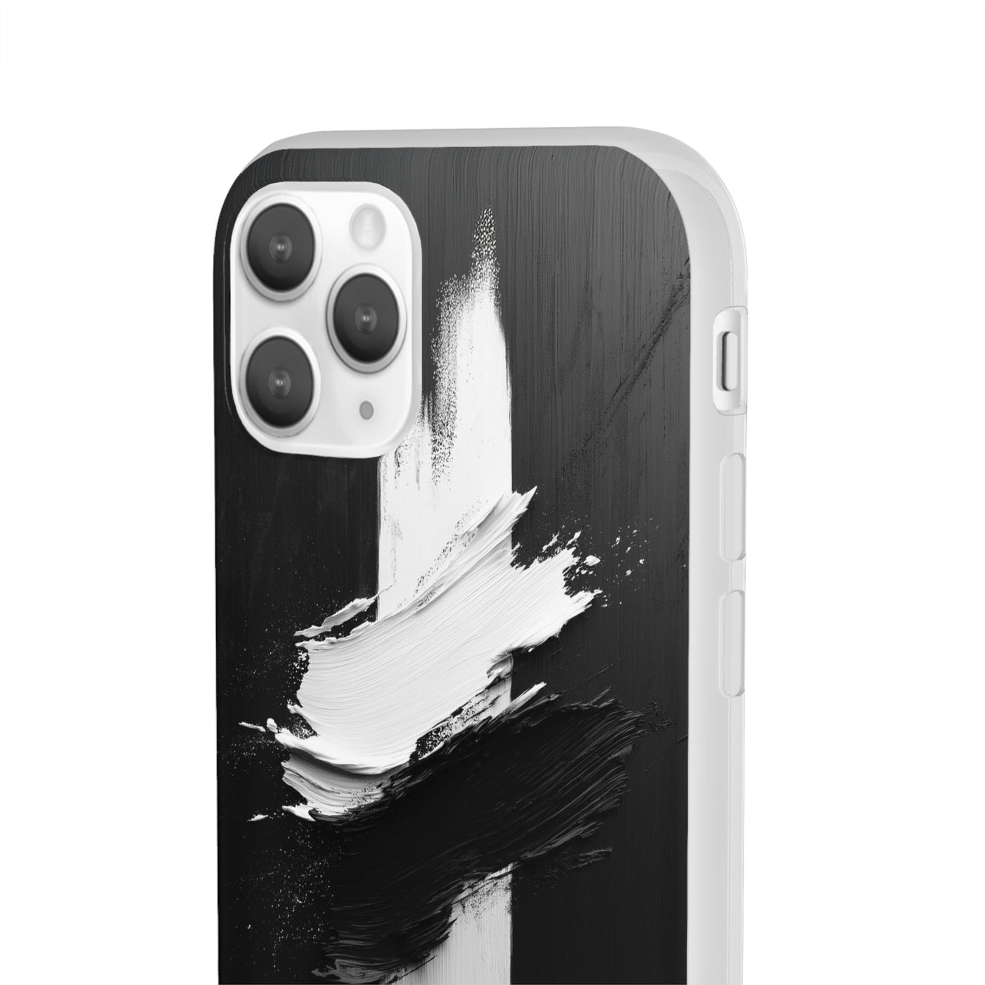 Modern Artistic IPhone & Samsung Flexi Case | Stylish Black & White Phone Cover